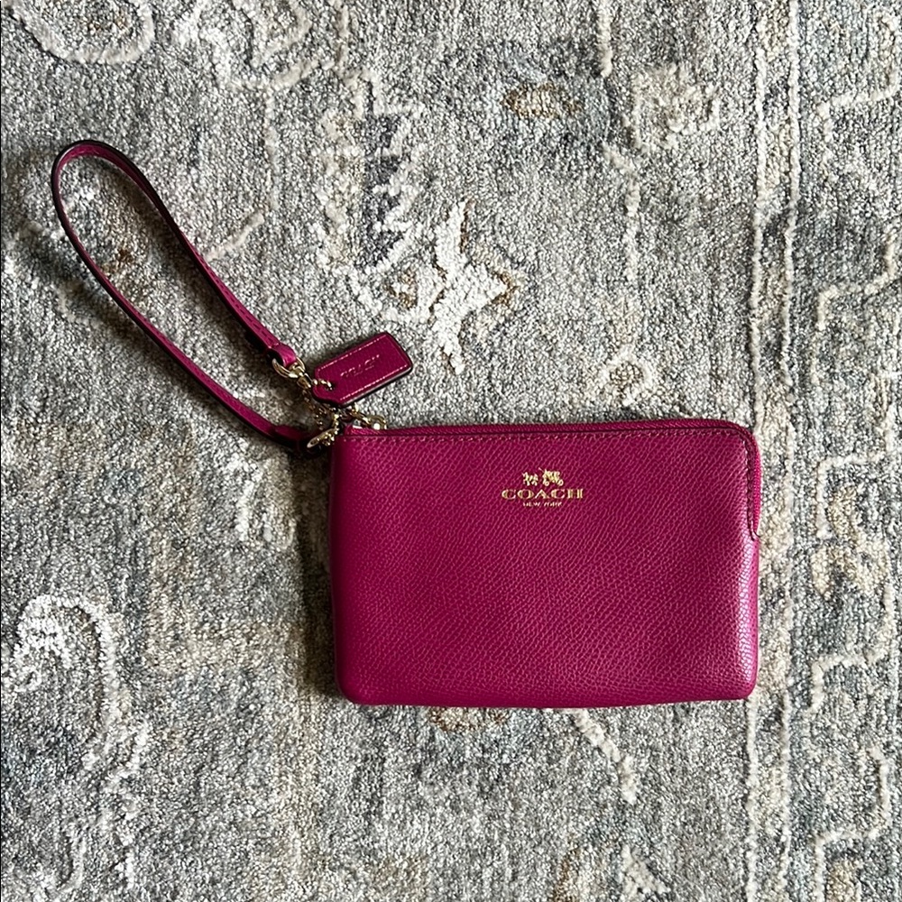 Coach Pink Clutch Wristlet